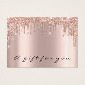 ギフト券のドリップスラッシュ金ゴールドバラメイクアップ (正面)