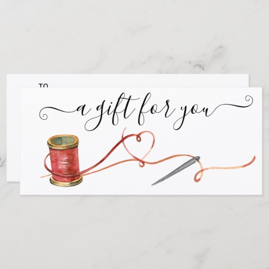 ギフト券の変更裁縫 (正面/裏面)