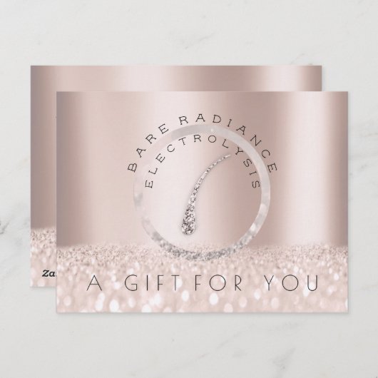 ギフト券の電気分解の毛の取り外しGray2 ポストカード (正面/裏面)