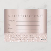 ギフト券の電気分解の毛の取り外しGray2 ポストカード (裏面)