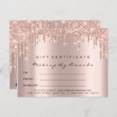 ギフト券は目のメーキャップアーティストの額を打ちます ポストカード (正面/裏面)