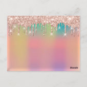 ギフト券まつげ延長メイクグラデーション ポストカード (裏面)