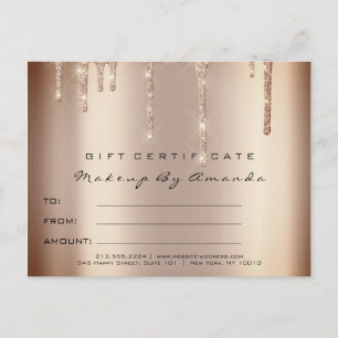 ギフト券まつげ拡張機能メイクアップSkinny ポストカード