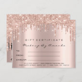 ギフト券まばたき目メイクアップアーティストブロウ ポストカード (正面/裏面)