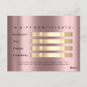 ギフト券アイズバラ火花バラメイクアップ ポストカード (裏面)