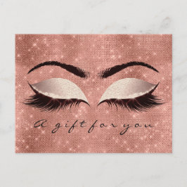 ギフト券アイズバラ火花赤面メイクアップ ポストカード