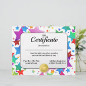 ギフト券カスタマイズ可能な8.5x11の作成 (スタンド正面)