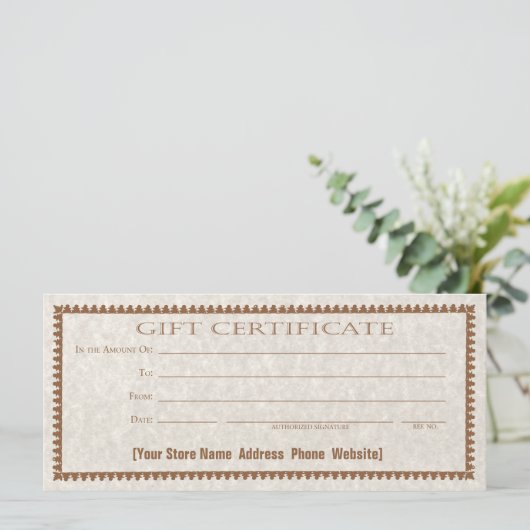 ギフト券カードカスタム型枠 (スタンド正面)