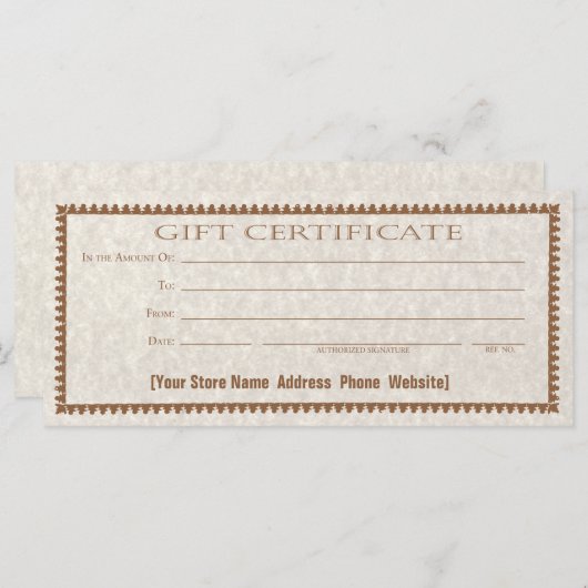 ギフト券カードカスタム型枠 (正面/裏面)