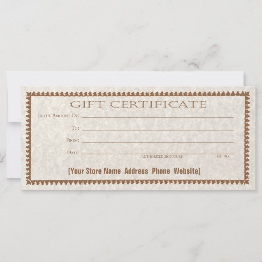 ギフト券カードカスタム型枠 (正面)