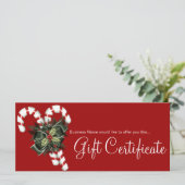 ギフト券キャンディキャン&ダークグリーンボウ (スタンド正面)