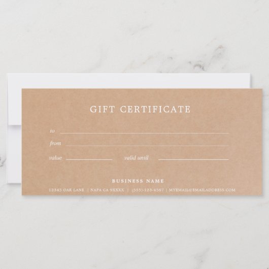 ギフト券クラフト紙 (裏面)