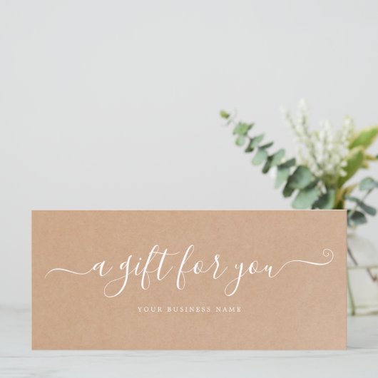 ギフト券クラフト紙 (スタンド正面)