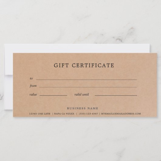 ギフト券クラフト紙 (裏面)