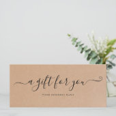 ギフト券クラフト紙 (スタンド正面)