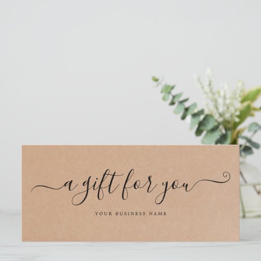 ギフト券クラフト紙 (スタンド正面)