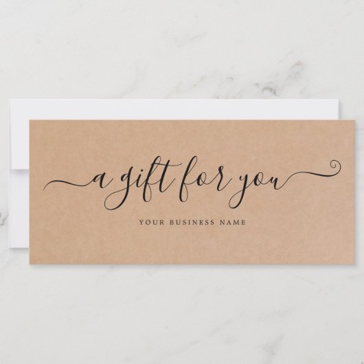 ギフト券クラフト紙 (正面)