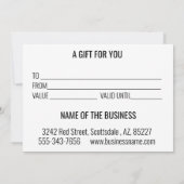 ギフト券クリスマススクモダンリプト (裏面)