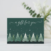ギフト券クリスマスツリー 招待状 (スタンド正面)