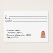 ギフト券クリスマス (裏面)