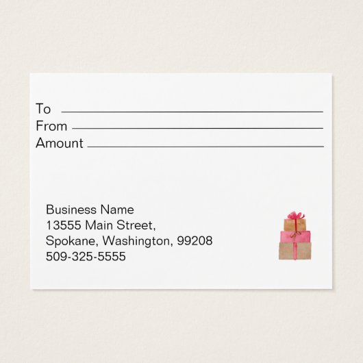 ギフト券クリスマス (裏面)