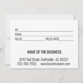 ギフト券グリッターバラ金ゴールド銀はさみ (裏面)