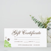 ギフト券サロントロピカルフラワーライムグリーン (スタンド正面)