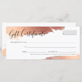 ギフト券シかわいらしックバラ金ゴールド (正面/裏面)