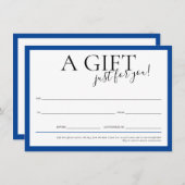 ギフト券シックエレガントビジネスブ王室のルー 招待状 (正面/裏面)