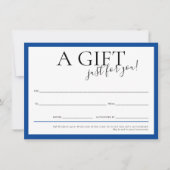 ギフト券シックエレガントビジネスブ王室のルー 招待状 (正面)