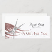 ギフト券シルバーシザーバラ金ゴールドヘア (正面/裏面)