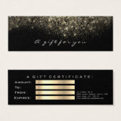 ギフト券セピア金ゴールドまぶし化粧 (正面&裏面)