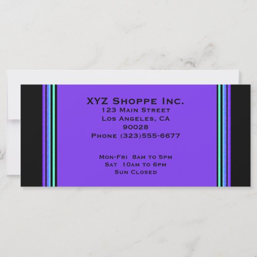 ギフト券ターコイズ紫 (裏面)