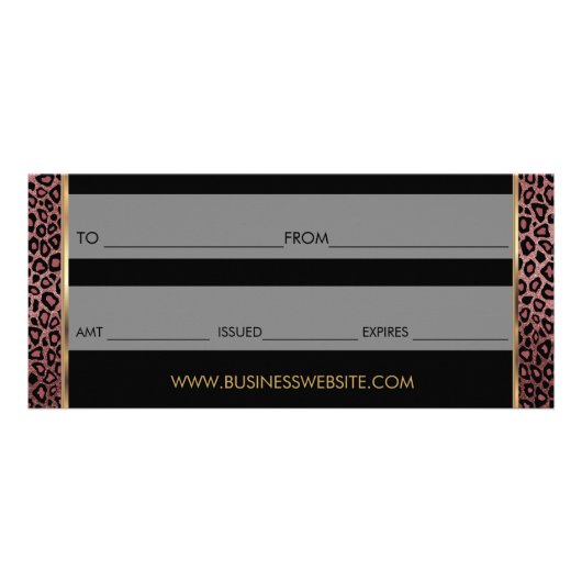 ギフト券ダークバラ口紅💋ビジネス3 ラックカード (裏面)