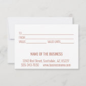 ギフト券デジタルバラ金ゴールドはさみ箔 招待状 (裏面)