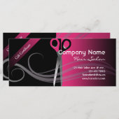 ギフト券トレンディーブラック&ピンクデザイン (正面/裏面)