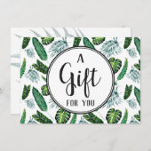 ギフト券トロピカルリーフのパーム葉 (正面/裏面)