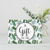 ギフト券トロピカルリーフのパーム葉 (スタンド正面)