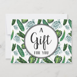 ギフト券トロピカルリーフのパーム葉