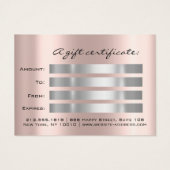 ギフト券ドリップスホリデーズグレーメイクアップフォト (裏面)