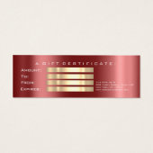 ギフト券ドリップスマルサラ金ゴールドメイクアップ小 (裏面)