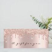 ギフト券ドリップス白黒メイクアップ 招待状 (スタンド正面)