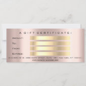 ギフト券ドリップス白黒メイクアップ 招待状 (裏面)