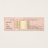 ギフト券ドリップバラ金ゴールドメイクアップ (裏面)