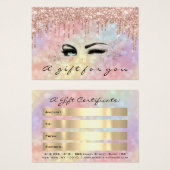 ギフト券ドリップホロクラップメイクアップ (正面&裏面)