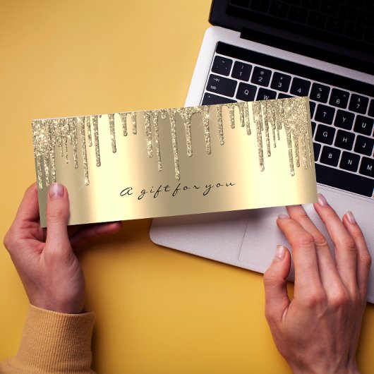 ギフト券ドリフェイクップ金ゴールドメイクアップ