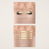 ギフト券バラグリッター金ゴールドまぶしメイクアップ1 (正面&裏面)