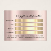 ギフト券バラドリップスアイカズメイクアップヘア (裏面)