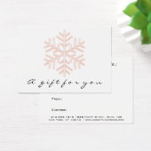 ギフト券バラピンクメイクアップホリデースノー (デスク)