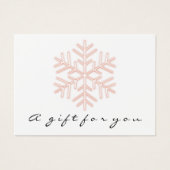 ギフト券バラピンクメイクアップホリデースノー (正面)